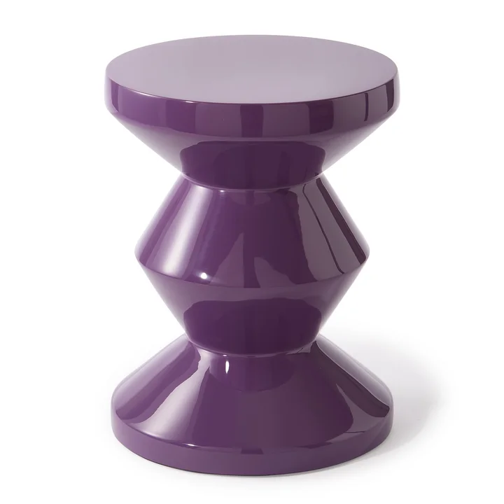 Pols Potten - Zig Zag Stool, dark purple