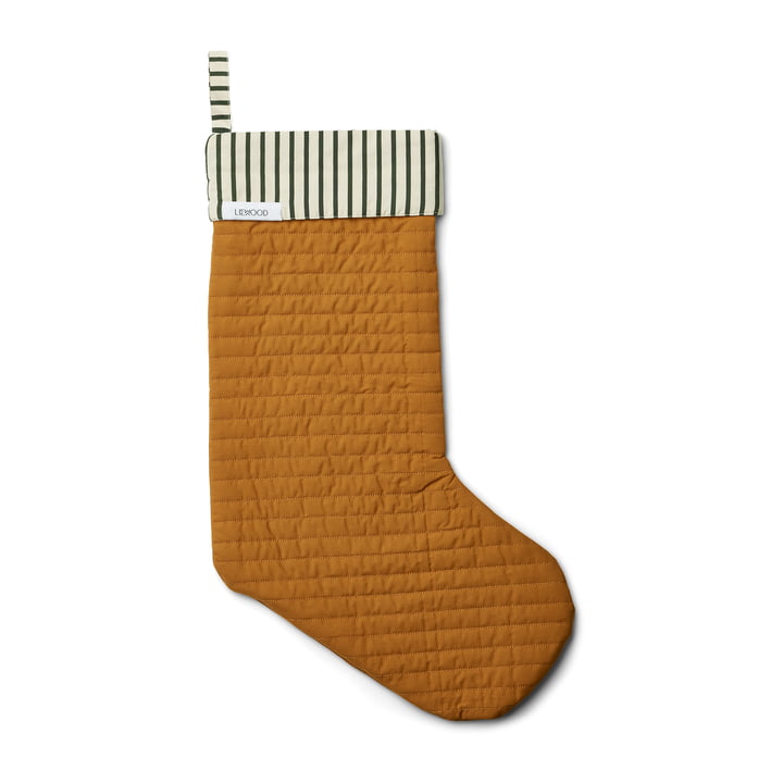 Basil Christmas sock, golden caramel by LIEWOOD