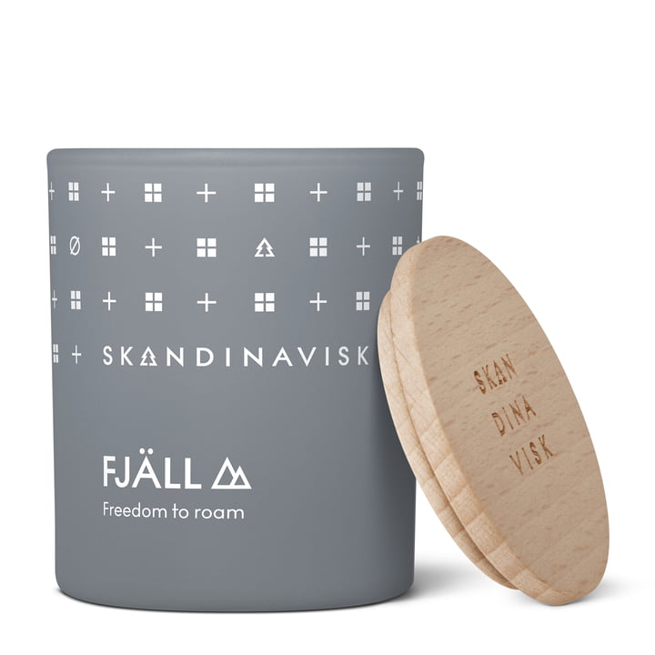 Scented candle with lid, Ø 5.1 cm, Fjäll from Skandinavisk
