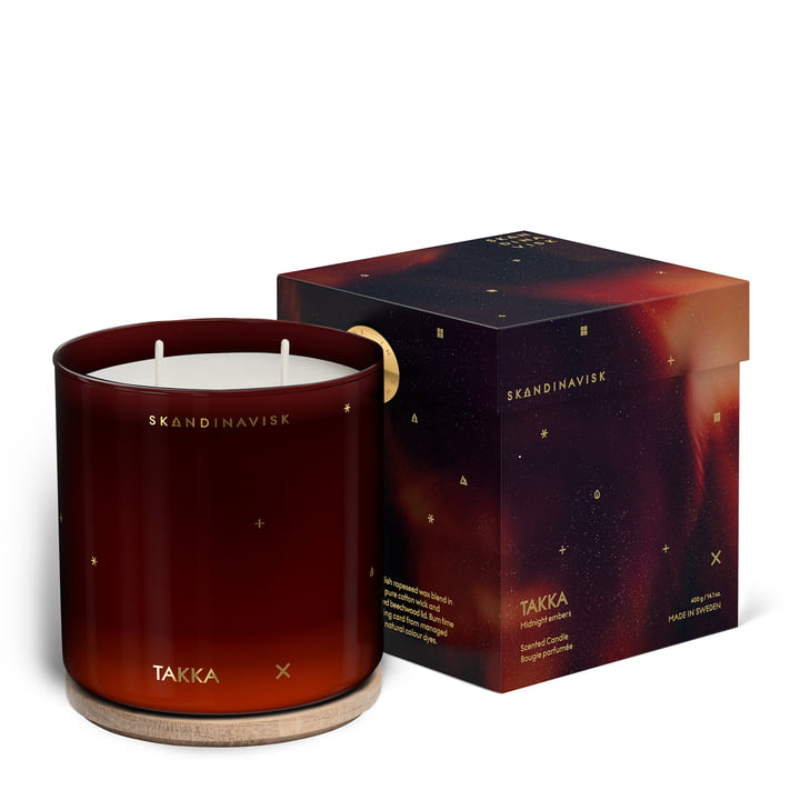 Scented candle with lid, Ø 10 cm, Takka from Skandinavisk