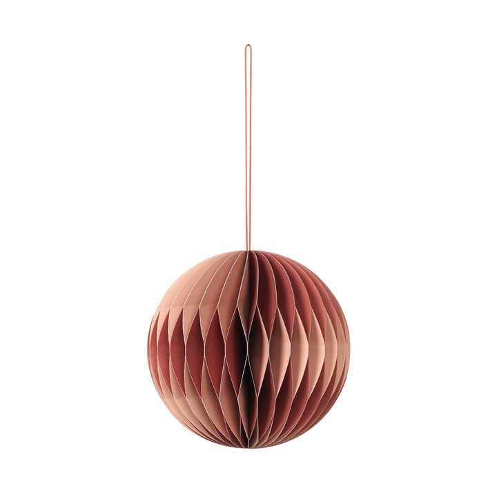 Broste-Copenhagen-Christmas-Ball-Decoration-Anhaenger-13-cm-pompeian-red-dusty-pink