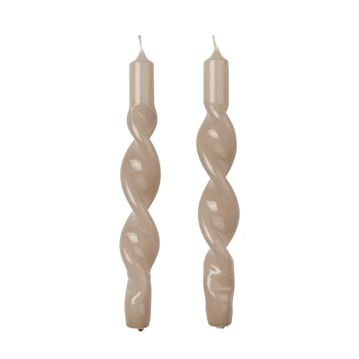 The Twist candles from Broste Copenhagen