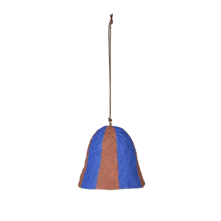 Broste-Copenhagen-Christmas-pulp-deco-pendant-bell-caramel-brown
