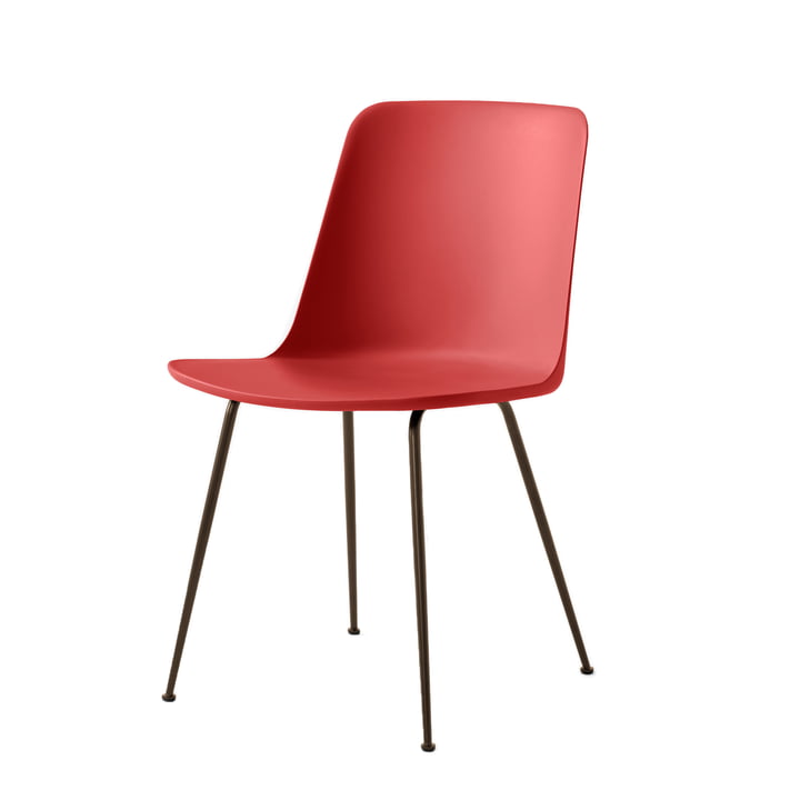 Rely Chair HW6, vermilion / frame black from & Tradition