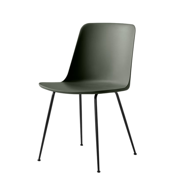 Rely Chair HW6, bronze green / frame black from & Tradition