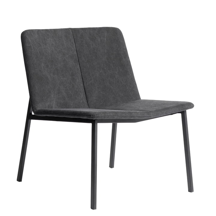 Muubs - Chamfer Lounge chair, black / anthracite