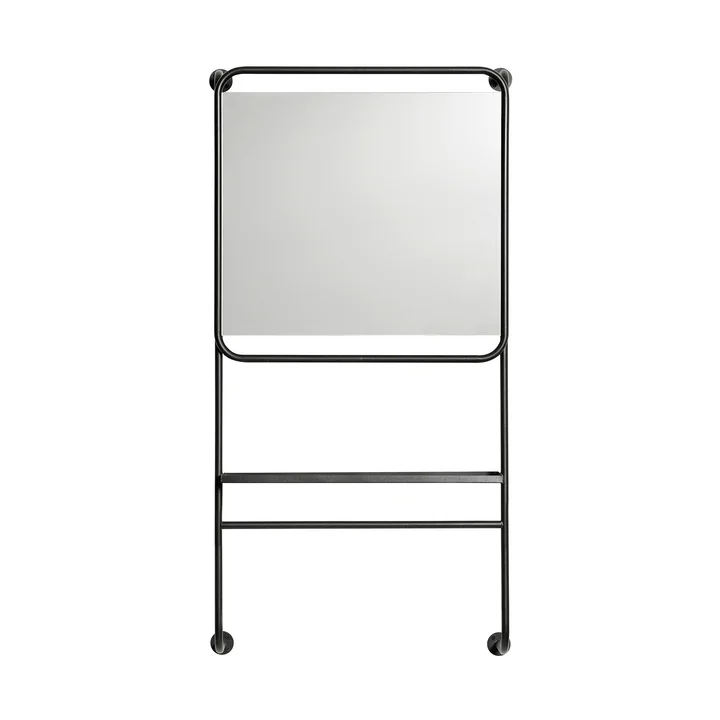 Muubs - Copenhagen Wall mirror with shelf, black