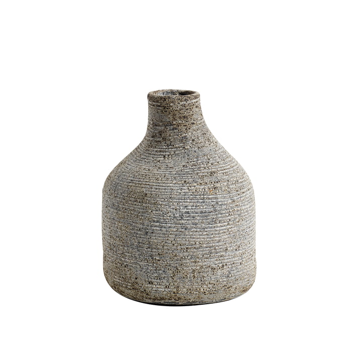 Muubs - Stain Vase small, gray / brown
