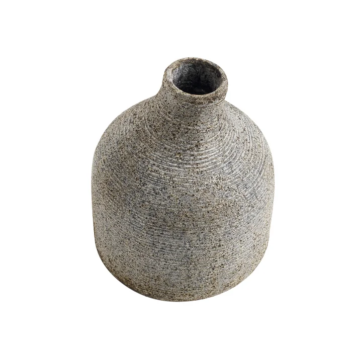 Muubs - Stain Vase small, gray / brown