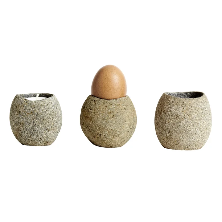 Muubs - Valley Egg cup, gray / nature