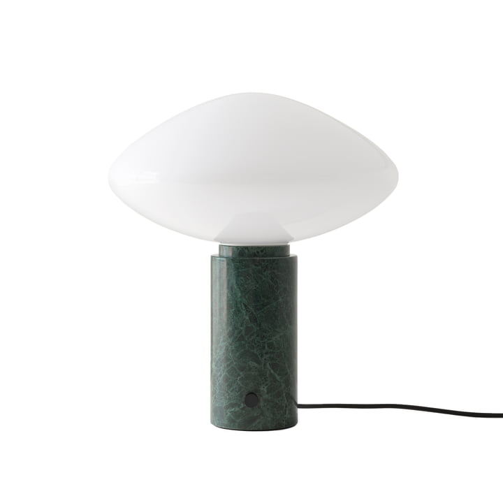 Mist AP17 Table lamp, matt white / guatemala verde by & Tradition