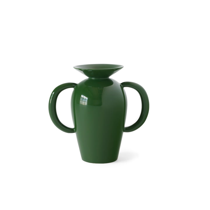 Momento JH41 Vase, h 30, emerald from & Tradition