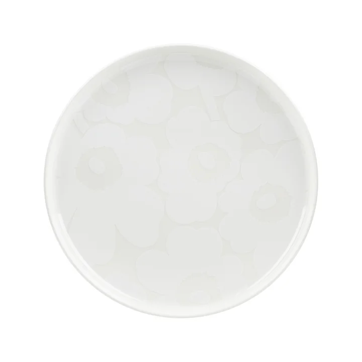 Marimekko - Oiva Unikko Plate, Ø 25 cm, white