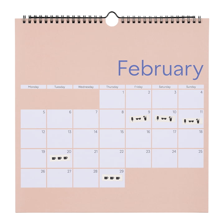 Design letters wall calendar-2024-beige-cobalt-blue-free-2