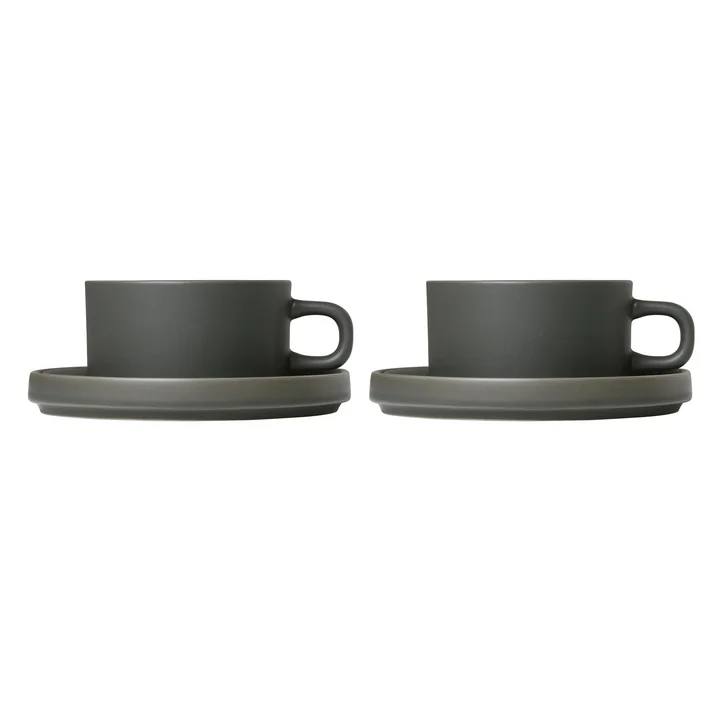 Pilar Teacup with saucer from Blomus