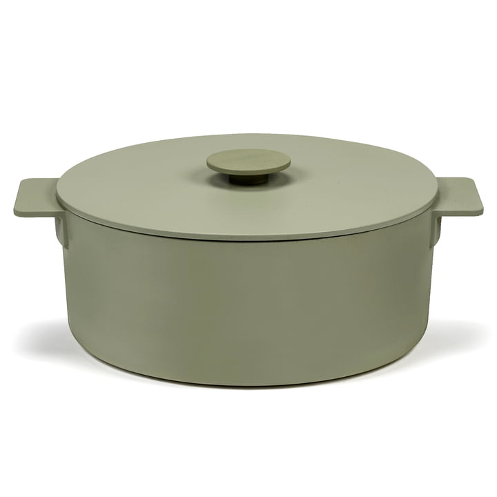 Serax - Surface Cast iron pot with lid, 5.5 liters, green