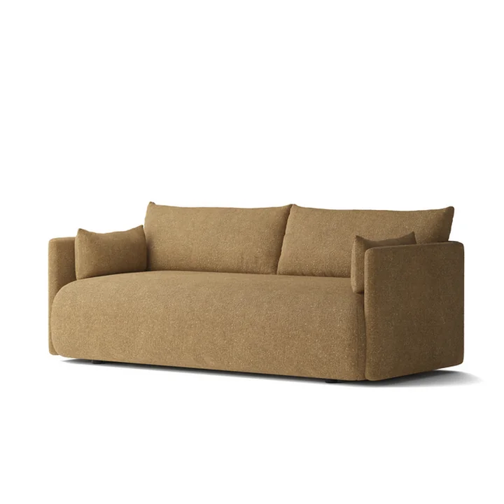 Audo - Offset Sofa , 2-seater, gold ( Audo Bouclé 06)