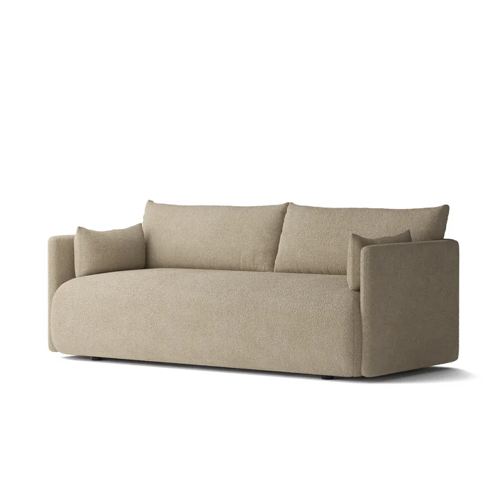 Audo - Offset Sofa , 2-seater, beige ( Audo Bouclé 02)