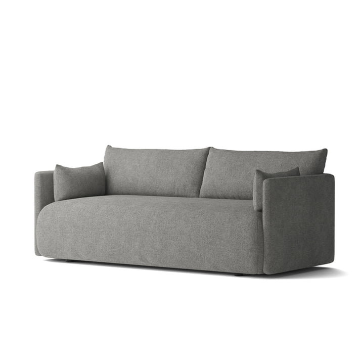 Audo - Offset Sofa , 2-seater, dark gray ( Audo Bouclé 16)