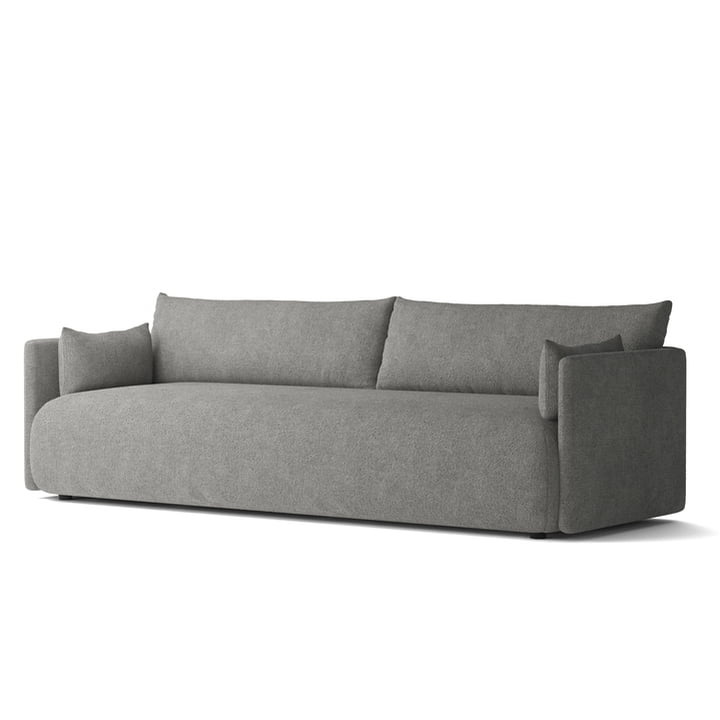 Audo - Offset Sofa , 3-seater, dark gray ( Audo Bouclé 16)