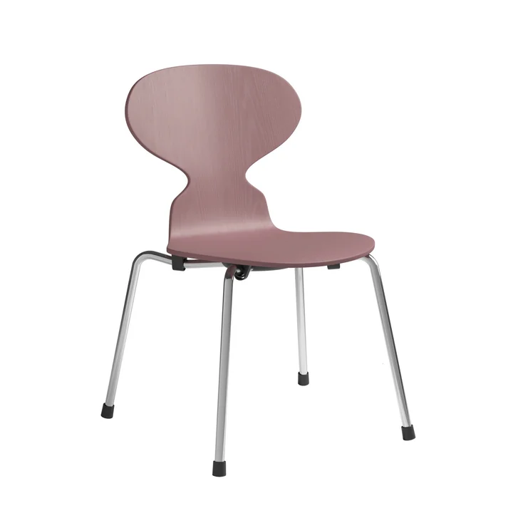 Ant Children's chair from Fritz Hansen in the version wild rose / chrome