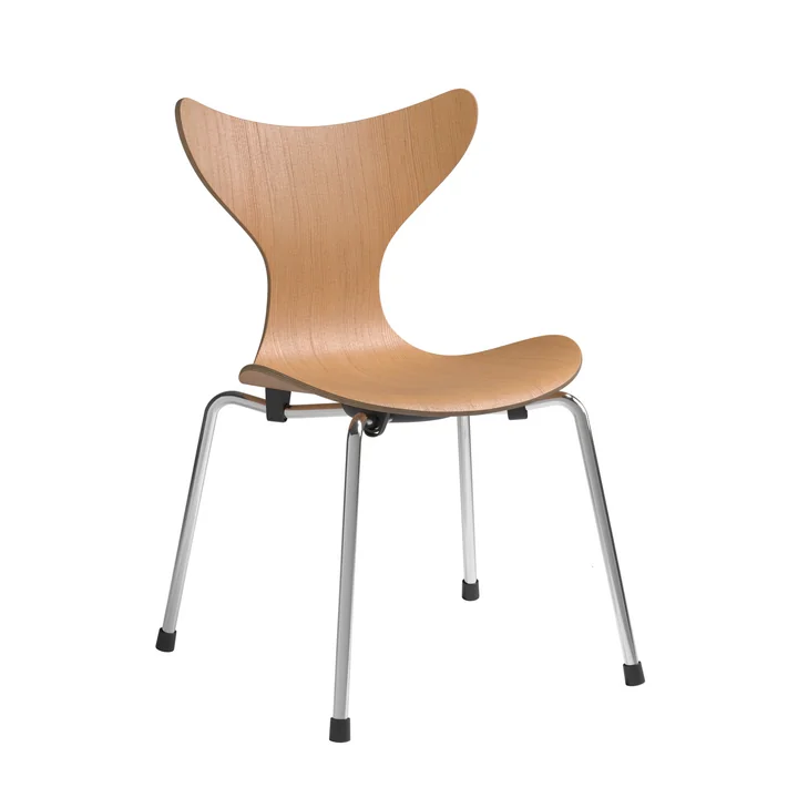 Lily Children's chair from Fritz Hansen in the version oregon pine / chrome