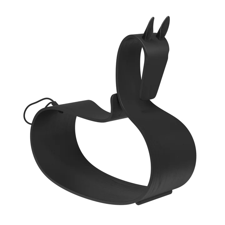 Rocking horse from Fritz Hansen in the version ash black