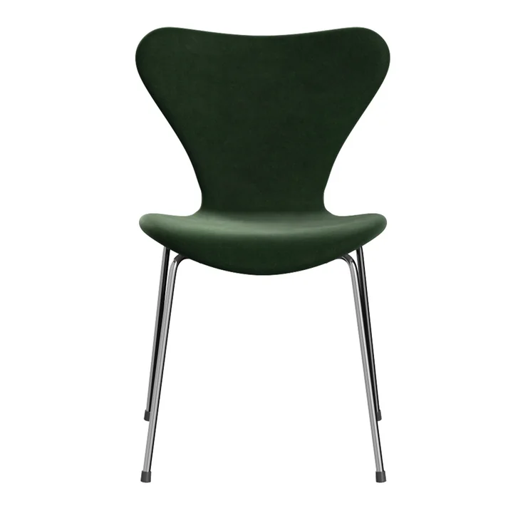 Fritz Hansen - Series 7 chair, upholstered, Belfast forest green, chrome