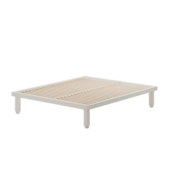 OUT Objekte unserer Tage - Kaya Bed Medium, 160 x 200 cm, chalk