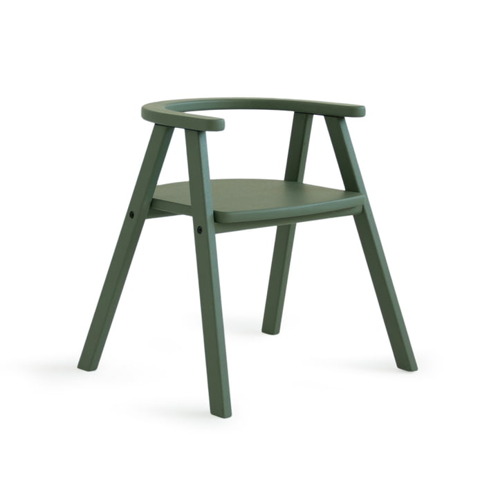 Nobodinoz - Growing Green children's chair, 45 x 39 x 46 cm, deep green