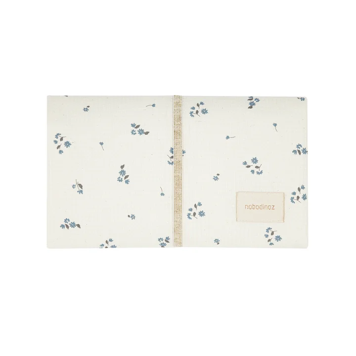 Nobodinoz - Mozart changing mat, 50 x 68 cm, lily blue