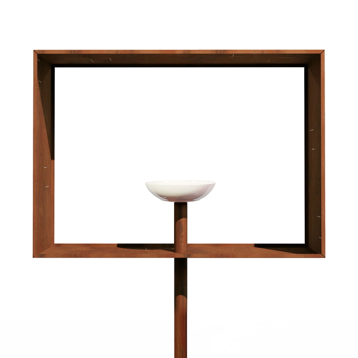 Frederik Roijé - Frame Bird feeder, corrosion brown