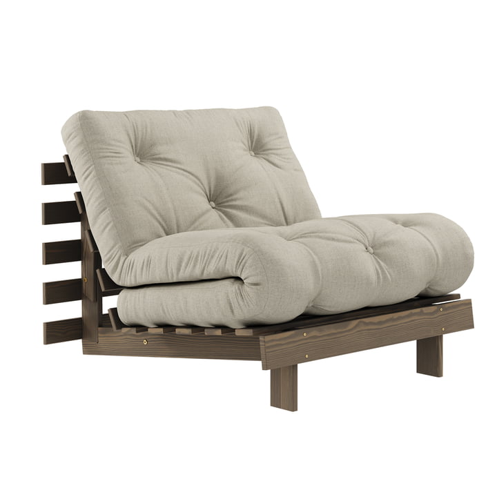 Karup Design - Roots Sleeping chair 90 cm, pine carob brown / linen (914)