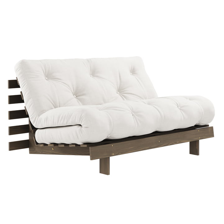Karup Design - Roots Sofa bed, 140 x 200 cm, pine carob brown / natural (701)