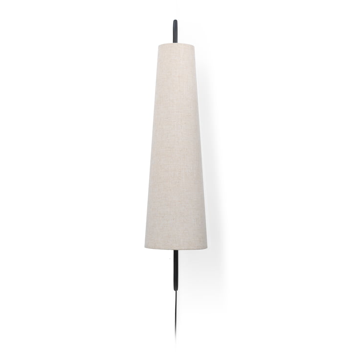 Ancora Wall lamp 100, black / nature by ferm Living