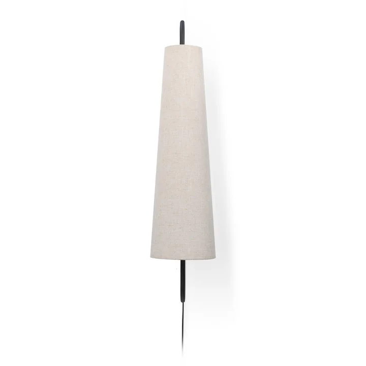 Ancora Wall lamp 100, black / nature by Ferm Living