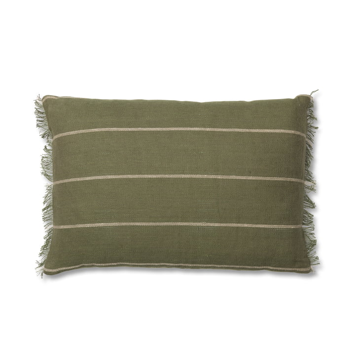 Calm Cushion, 40 x 60 cm, olive / off-white by ferm Living