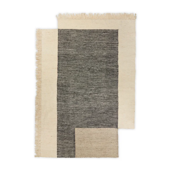 Counter Carpet, 200 x 300 cm, charcoal / off-white by Ferm Living