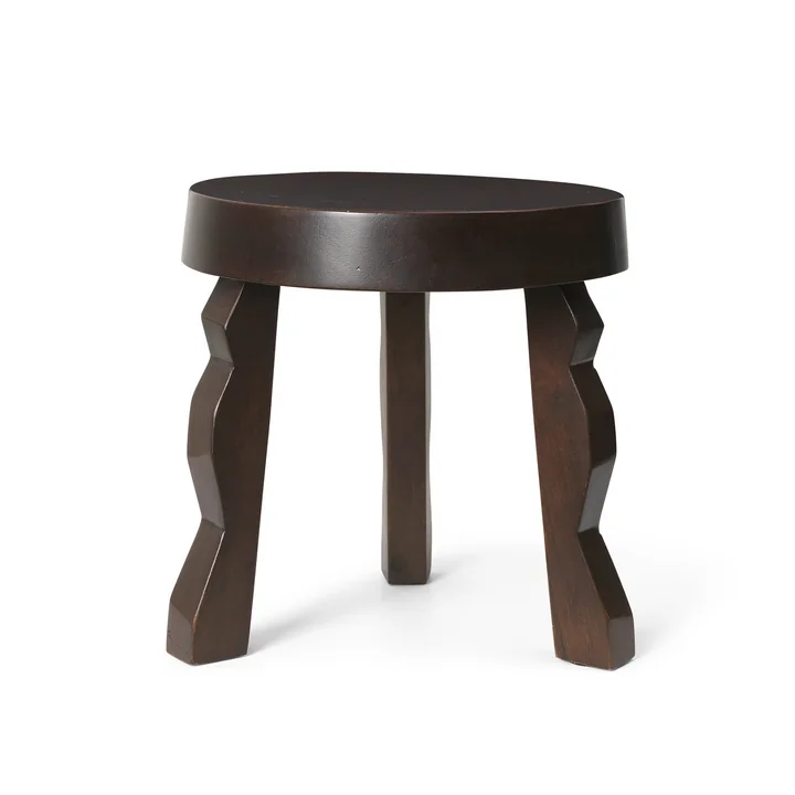 Faye Stool, mango dark stained by Ferm Living