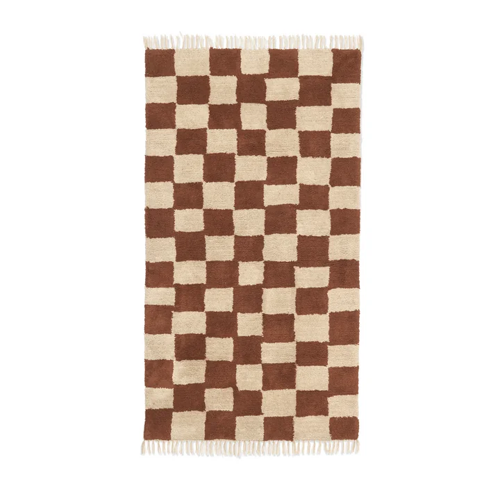 Ferm Living - Mara Carpet washable, 90 x 150 cm, rust / warm sand