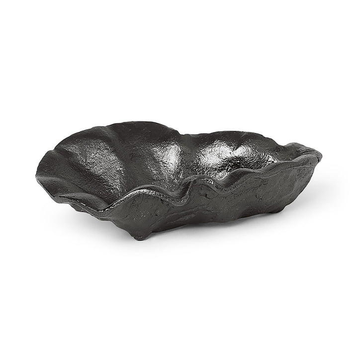 Oyster Decorative bowl, brass black by ferm Living