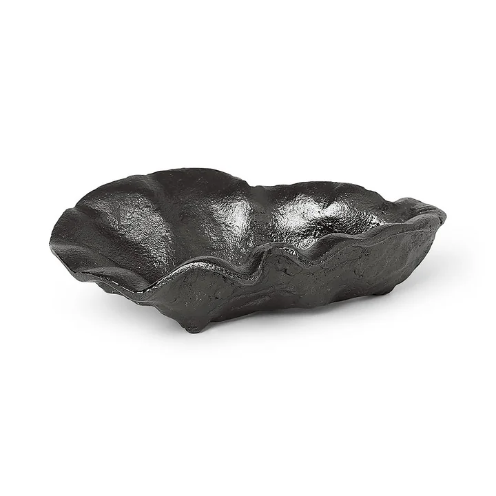 Oyster Decorative bowl, brass black by Ferm Living