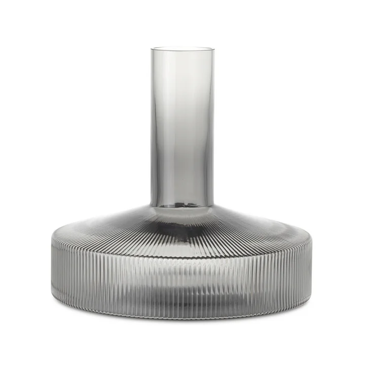 Ripple Wine carafe, 1. 1 l, smoked gray by Ferm Living