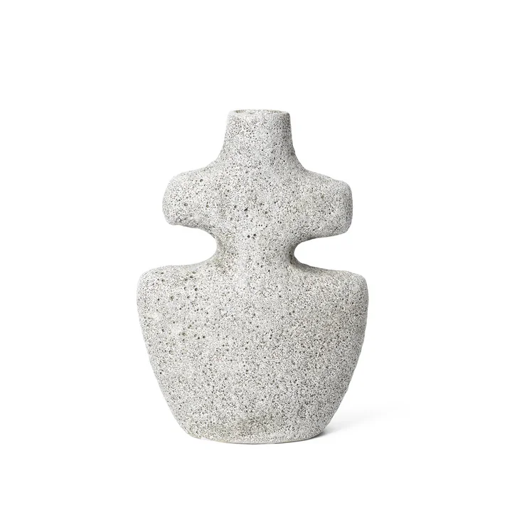 Ferm Living - Yara Candlestick M, grey pumice