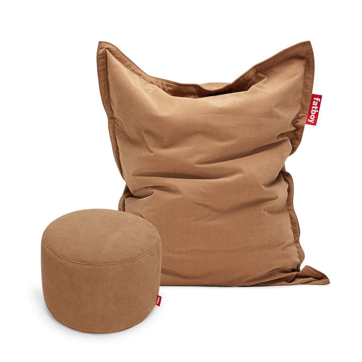 Fatboy - Recycled Original Slim Beanbag Cord incl. Point Pouf Cord, teddybear