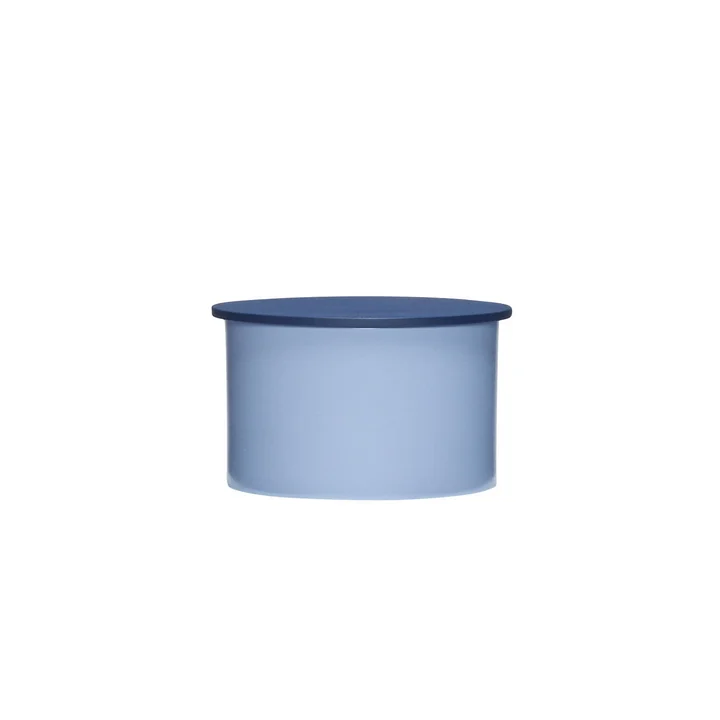 Hübsch Interior - District Storage box, small, blue / dark blue