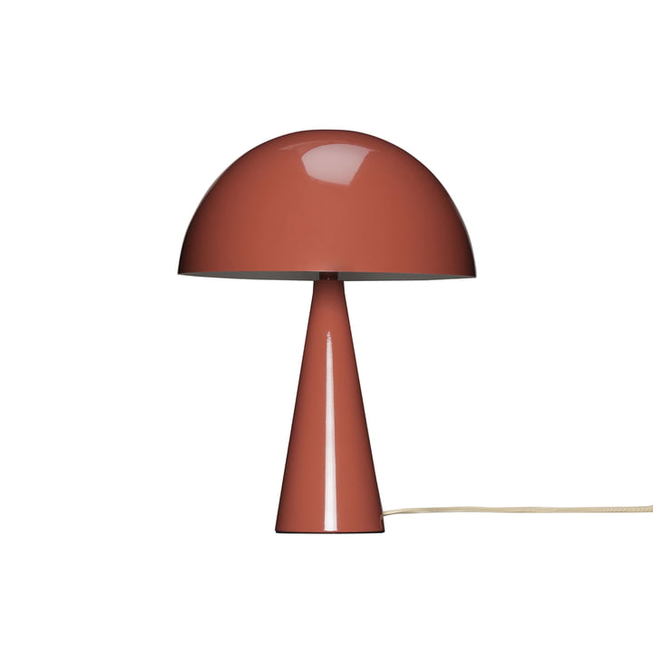 Hübsch Interior - Mush Table lamp, mini, red brown / sand