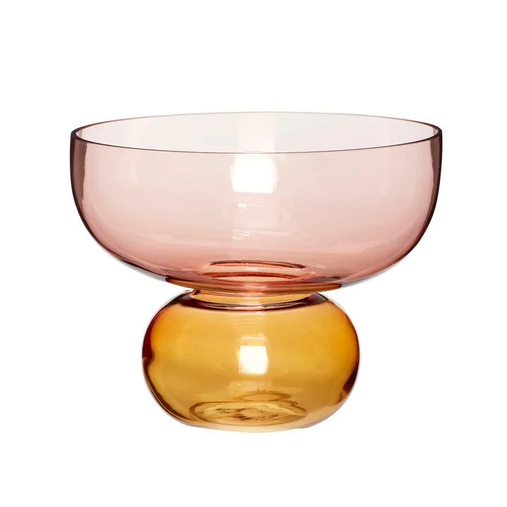 Hübsch Interior - Show Vase, amber / old pink
