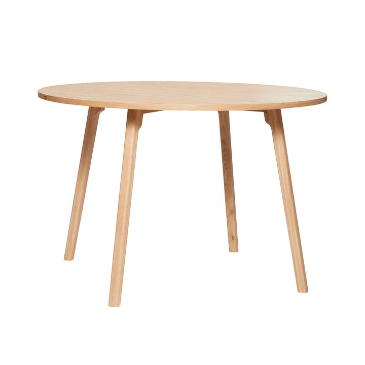 Hübsch Interior - Ground Dining table, Ø 115 cm, oak