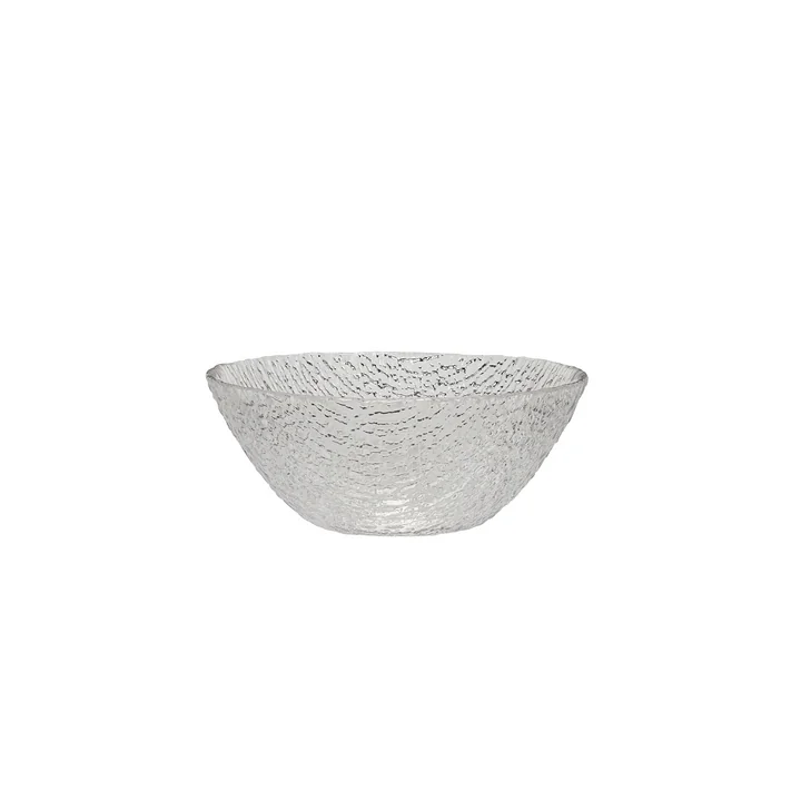 Hübsch Interior - Fuyu bowl, medium, textured / clear
